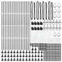 Postes de Cerca Juego de 104 Gris Concreto, Metal by , fence posts - Ref: Foro24-3350248, Price: 442,57 €, Discount: %