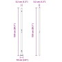 Postes de Cerca Juego de 104 Gris Concreto, Metal by , fence posts - Ref: Foro24-3350248, Price: 442,57 €, Discount: %