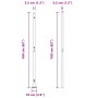 Postes de Cerca Juego de 104 Gris Concreto 3.2 x 3.2 x 83.5 cm von , Zaunpfosten - Ref: Foro24-3350250, Preis: 456,07 €, Raba...