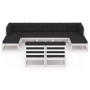 9-teiliges Gartenmöbel-Set mit Kissen aus weißem Kiefernholz von vidaXL, Gartensets - Ref: Foro24-3077135, Preis: 831,81 €, R...