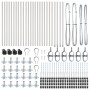 Postes de Cerca Set de 26 Acero galvanizado 3.2 x 3.2 x 90 cm by , fence posts - Ref: Foro24-3350259, Price: 169,62 €, Discou...