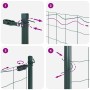Euro Fence con 13 postes 1.2x25 m de acero galvanizado verde von , Zaunpaneele - Ref: Foro24-3350315, Preis: 182,71 €, Rabatt: %