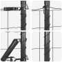 Cerca Euro de  con 13 postes con picas 0.6x25 m de acero galvanizado gris | Foro24.es | Tu tienda online para hogar, jardín y más Foro24.es