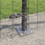 Valla Europea con 13 Postes Flangeados 0.6x25 m de Acero Galvanizado de , Paneles de vallas - Ref: Foro24-3350947, Precio: 11...