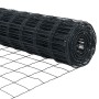 Valla Europea con 13 Postes Flangeados 0.6x25 m de Acero Galvanizado de , Paneles de vallas - Ref: Foro24-3350947, Precio: 11...