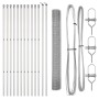 Juego de Poste de Cerca 25 m Set de 2 Acero galvanizado 25 x 1 m von , Zaunpaneele - Ref: Foro24-3351608, Preis: 122,49 €, Ra...