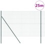 Cerca de Alambre Soldado con 13 Postes Verde 1.5x25 m de Acero de , Paneles de vallas - Ref: Foro24-3351739, Precio: 170,27 €...