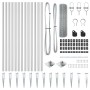 Juego de Postes de Cerca Set de 2 Acero galvanizado 25 x 1 m by , fence panels - Ref: Foro24-3351963, Price: 186,18 €, Discou...