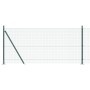 Cerca de alambre soldado con 13 postes con brida Verde 1x25 m Acero de , Paneles de vallas - Ref: Foro24-3352436, Precio: 142...