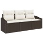 Conjunto de Sofá de Jardín Conjunto de 3 Marrón Ratán by , Outdoor sofas - Ref: Foro24-3355247, Price: 242,50 €, Discount: %