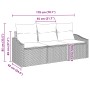 Juego de Sofá de Jardín Set de 3 Gris de , Sofás de exterior - Ref: Foro24-3355251, Precio: 238,66 €, Descuento: %