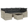 Set de sofá de jardín Set de 7 Beige y gris oscuro Ratán by , Outdoor sofas - Ref: Foro24-3355291, Price: 497,56 €, Discount: %