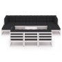 Gartenmöbelset 11-teilig mit Kissen weißes Kiefernholz von vidaXL, Gartensets - Ref: Foro24-3077170, Preis: 1,00 €, Rabatt: %