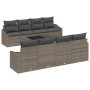Juego de Sofá de Jardín de 7 Piezas con Cojines Gris de Ratán by , Outdoor sofas - Ref: Foro24-3355318, Price: 480,01 €, Disc...