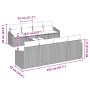Conjunto de Sofás de Jardín de 7 piezas con Cojines Negro Ratán Poliéster by , Outdoor sofas - Ref: Foro24-3355322, Price: 61...