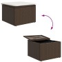 Conjunto de Sofá de Jardín Set de 5 Marrón Ratán de , Sofás de exterior - Ref: Foro24-3355347, Precio: 336,85 €, Descuento: %