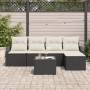 Conjunto de Sofás de Jardín Conjunto de 6 Negro Ratán by , Outdoor sofas - Ref: Foro24-3355356, Price: 372,26 €, Discount: %