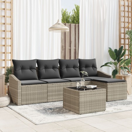 Juego de Sofá de Jardín Set de 6 Beige Ratan Sofá de Exterior von , Outdoor-Sofas - Ref: Foro24-3355361, Preis: 394,82 €, Rab...