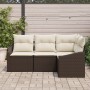 Juego de Sofá de Jardín Set de 4 Marrón Ratán by , Outdoor sofas - Ref: Foro24-3355367, Price: 323,52 €, Discount: %