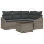 Juego de comedor de jardín de 4 piezas con cojines Ratán Poliéster Negro von , Outdoor-Sofas - Ref: Foro24-3355378, Preis: 36...