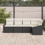 Set de Sofá de Jardín Set de 5 Beige Ratán, Poliéster von , Outdoor-Sofas - Ref: Foro24-3355386, Preis: 351,63 €, Rabatt: %