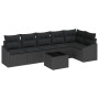 Juego de Sofá de Jardín Set de 7 Negro Poliratán by , Outdoor sofas - Ref: Foro24-3355422, Price: 479,68 €, Discount: %