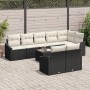 Conjunto de Comedor de Jardín de 8 Piezas con Cojines Marrón de Poliratán von , Outdoor-Sofas - Ref: Foro24-3355446, Preis: 6...