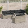 Conjunto de Comedor de Jardín de 9 Piezas con Cojines de Ratán Gris by , Outdoor sofas - Ref: Foro24-3355451, Price: 692,99 €...