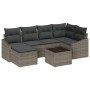 Conjunto de Comedor de Jardín 7 Piezas Gris Rattan Sofá Exterior de , Sofás de exterior - Ref: Foro24-3355468, Precio: 462,66...