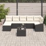 Juego de Comedor de Jardín de 7 Piezas con Cojines Ratán Poliratán Marrón by , Outdoor sofas - Ref: Foro24-3355486, Price: 49...