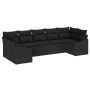 Conjunto de Sofá de Jardín Set de 7 Negro Ratán y Poliéster von , Outdoor-Sofas - Ref: Foro24-3355542, Preis: 496,77 €, Rabat...