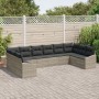 Juego de sofá de jardín Conjunto de 10 Gris oscuro Ratán by , Outdoor sofas - Ref: Foro24-3355571, Price: 722,36 €, Discount: %