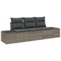 Conjunto de sofá de jardín de 3 piezas con cojines gris ratán sintético by , Outdoor sofas - Ref: Foro24-3355588, Price: 264,...