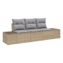 Juego de Sofás de Jardín de 3 Piezas con Cojines Beige de Ratán Sintético by , Outdoor sofas - Ref: Foro24-3355589, Price: 27...