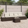 Conjunto de Sofá de Jardín de 5 Piezas con Cojines de Ratán Marrón von , Outdoor-Sofas - Ref: Foro24-3355597, Preis: 365,83 €...