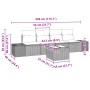 Conjunto de Sofá de Jardín de 5 Piezas con Cojines de Ratán Marrón von , Outdoor-Sofas - Ref: Foro24-3355597, Preis: 365,83 €...