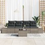 Juego de Sofá de Jardín de 5 Piezas con Cojines Ratán Gris Poliratán von , Outdoor-Sofas - Ref: Foro24-3355598, Preis: 364,46...