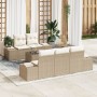 Conjunto de sofá de jardín de 6 piezas con cojines beige poliratán von , Outdoor-Sofas - Ref: Foro24-3355610, Preis: 543,83 €...