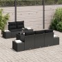 Juego de Sofá de Jardín de 6 Piezas con Cojines Negro Poliratán von , Outdoor-Sofas - Ref: Foro24-3355612, Preis: 511,79 €, R...