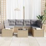 Juego de Sofás de Jardín de 7 Piezas con Cojines Beige Poliratán von , Outdoor-Sofas - Ref: Foro24-3355629, Preis: 539,37 €, ...
