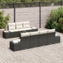 Juego de sofá de jardín de 8 piezas con cojines Negro Ratán Sintético von , Outdoor-Sofas - Ref: Foro24-3355636, Preis: 592,6...