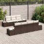 Set de Sofá de Jardín de 8 Piezas con Cojines Marrón de Poliratán von , Outdoor-Sofas - Ref: Foro24-3355637, Preis: 611,43 €,...