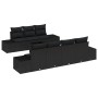 Conjunto de Sofá de Jardín de 8 Piezas con Cojines Negro Poliratán by , Outdoor sofas - Ref: Foro24-3355642, Price: 599,72 €,...