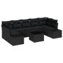 Juego de sofá de jardín de 8 piezas con cojines Negro Poliratán von , Outdoor-Sofas - Ref: Foro24-3355652, Preis: 561,29 €, R...
