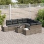 Juego de Sofás de Jardín de 9 Piezas con Cojines Gris Poliratán by , Outdoor sofas - Ref: Foro24-3355668, Price: 609,21 €, Di...