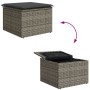 Juego de Sofá de Jardín de 5 Piezas con Cojines Gris Poliratán by , Outdoor sofas - Ref: Foro24-3355688, Price: 365,03 €, Dis...