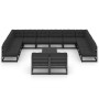 Gartenmöbelset 13 tlg. mit Kissen Kiefernholz schwarz von vidaXL, Gartensets - Ref: Foro24-3077243, Preis: 1,00 €, Rabatt: %