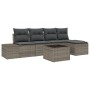 Juego de Sofás de Jardín de 5 Piezas con Cojines de Ratán Sintético Negro by , Outdoor sofas - Ref: Foro24-3355698, Price: 41...