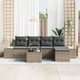 Juego de Sofás de Jardín de 5 Piezas con Cojines de Ratán Sintético Negro by , Outdoor sofas - Ref: Foro24-3355698, Price: 41...