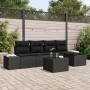 Juego de Sofá de Jardín de 6 Piezas con Cojines Beige de Poliratán by , Outdoor sofas - Ref: Foro24-3355702, Price: 418,01 €,...